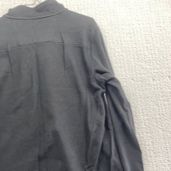 Calvin Klein Men’s Sz M Black Half Zip Lightweight Stretch Sweater Pullover Read - Picture 15 of 16